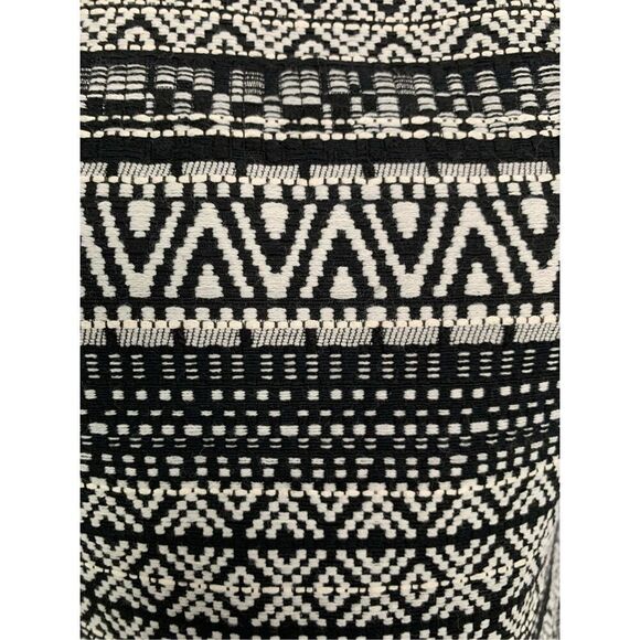 Alice + Olivia Coley Sleeveless Jacquard Mini Dress Black, White Size 2 - Picture 8 of 12